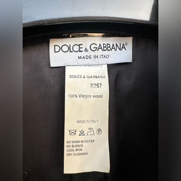 Dolce & Gabbana Black Blazer with Dolce & Gabbana Lining | Size 40 - Picture 4 of 7